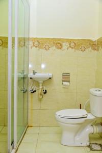 een badkamer met een toilet en een wastafel bij Haven Luxury Homes in Kitengela 