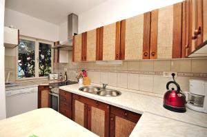 Η κουζίνα ή μικρή κουζίνα στο Apartments Ruzarija