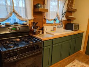 Dapur atau dapur kecil di Loblolly Pines CenterPoint Camp House