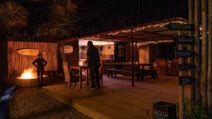 Patio nebo venkovní prostory v ubytování Surf Lodge Punta de Lobos