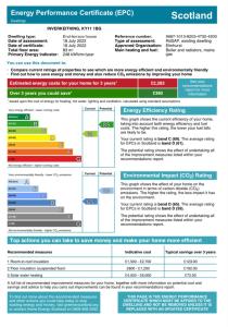 een schermafdruk van een document met het energieprestatiecertificaat efs bij 3 bedroom home-inverkeithing in Fife