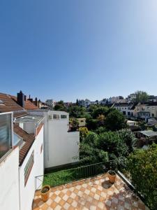 a view from the balcony of a house at Hotel Haus Bremen garni in Bremen