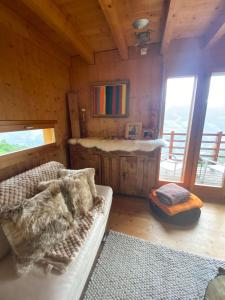 TV a/nebo společenská místnost v ubytování Chalet , Thyon Les Collons, 4 Vallées