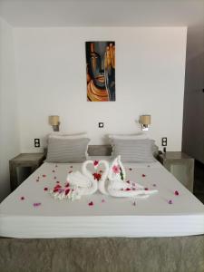 Cama o camas de una habitación en Swisscocobeach
