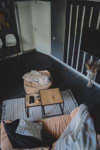 MaxiMar Apartment With Sauna的休息区