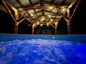 an image of the earth in a room with lights at Domek przy Gościńcu in Golczowice