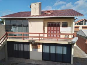 Balkón nebo terasa v ubytování Apt com vista para o mar