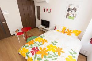Voodi või voodid majutusasutuse Hotel Lucky toas