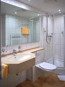 Kylpyhuone majoituspaikassa Hotel Münster