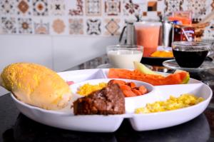Comida no chalé ou em algum lugar perto
