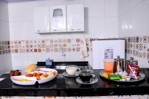 Comida no chalé ou em algum lugar perto