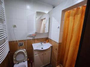 Koupelna v ubytování Sodyba "Gervinė"