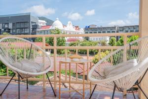 Ein Balkon oder eine Terrasse in der Unterkunft Casa Solana