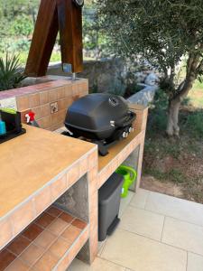 a grill sitting on top of a kitchen counter at Bonvivan House in Diminići