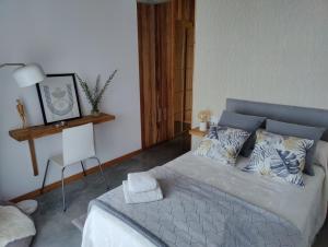 Postel nebo postele na pokoji v ubytování Apartamento mirador a las Islas Cíes