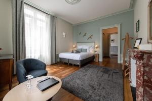 Postel nebo postele na pokoji v ubytování Qualisterra - Oenotourisme Conscient + 37 fotografií