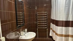 Kylpyhuone majoituspaikassa Садиба Буланово