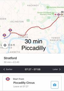 a screenshot of a map of a freeway at Private stay @ London-Stratford. in London