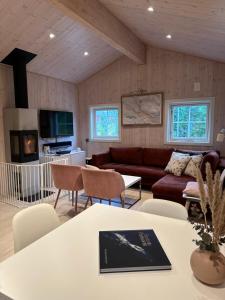 Khu vực ghế ngồi tại Fresh Familie Hytte Hemsedal