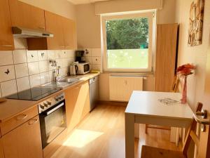 Kuchyň nebo kuchyňský kout v ubytování Apartments Hemer