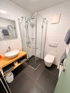Koupelna v ubytování HIL - Hotel im Lus Schopfheim