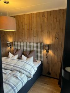 Postel nebo postele na pokoji v ubytování Spacious and modern apartment in the heart of Geilo, perfect year round!