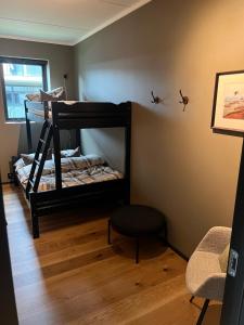 Postel nebo postele na pokoji v ubytování Spacious and modern apartment in the heart of Geilo, perfect year round!