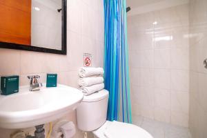Koupelna v ubytování Hotel Esperanza AC