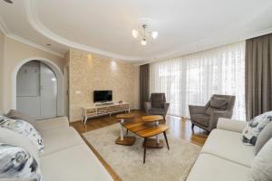 Zona d'estar a Lovely Flat with Shared Pools in Alanya