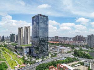 汕头景观或在酒店看到的城市景观