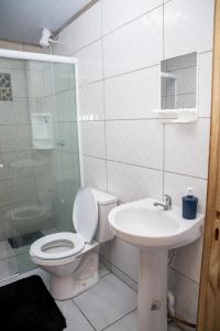 Koupelna v ubytování Pousada Tio Bilia