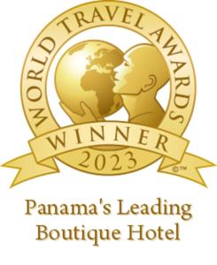 a logo for the panama saving boutique hotel at Los Brezos Hotel Boutique in Volcán