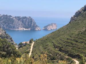 a view of the ocean from a mountain at Paraíso in Cumbre del Sol