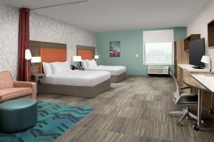 Postel nebo postele na pokoji v ubytování Home2 Suites By Hilton Columbus Polaris
