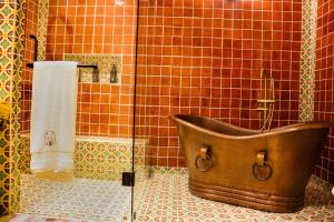 Koupelna v ubytování Hotel Boutique Gloriagave