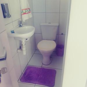 Koupelna v ubytování Cantinho do sossego