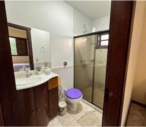 Phòng tắm tại Casa aconchego Secretário