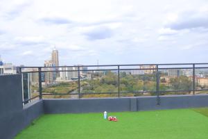 a view of a city from the roof of a building at CitiHeart Suite in Nairobi