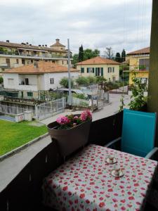 Balkón nebo terasa v ubytování Dacia di Bergamo