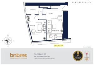 Pelan lantai bagi bnbmehomes - Address Beach Resort