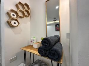 Posezení v ubytování The White Den Sukhumvit 44