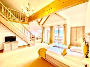 Voodi või voodid majutusasutuse Hotel Sonnenhof Aspach toas