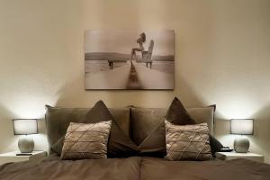 Postel nebo postele na pokoji v ubytování Weimar 3-Raum Appartement + 14 fotografií