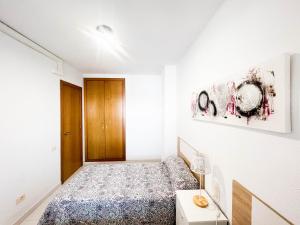 Postel nebo postele na pokoji v ubytování Espacio ideal en la Playa