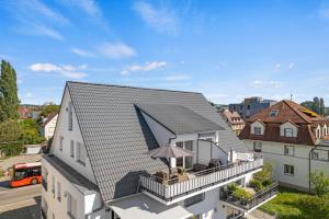 Das Gebäude in dem sich die Ferienwohnung befindet