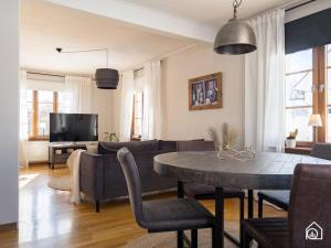 TV a/nebo společenská místnost v ubytování Rustic Villa in Central Piteå