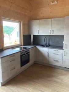 Kjøkken eller kjøkkenkrok på Ferienhaus Vogelnest