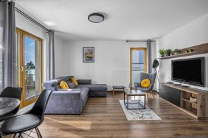 Кът за сядане в Konstancin-Jeziorna Modern Apartment
