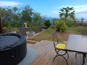 Taman di luar Le Bleu Horizon - T2 - Jacuzzi - Vue mer
