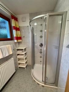 Koupelna v ubytování Haus Saxer + 29 fotografií